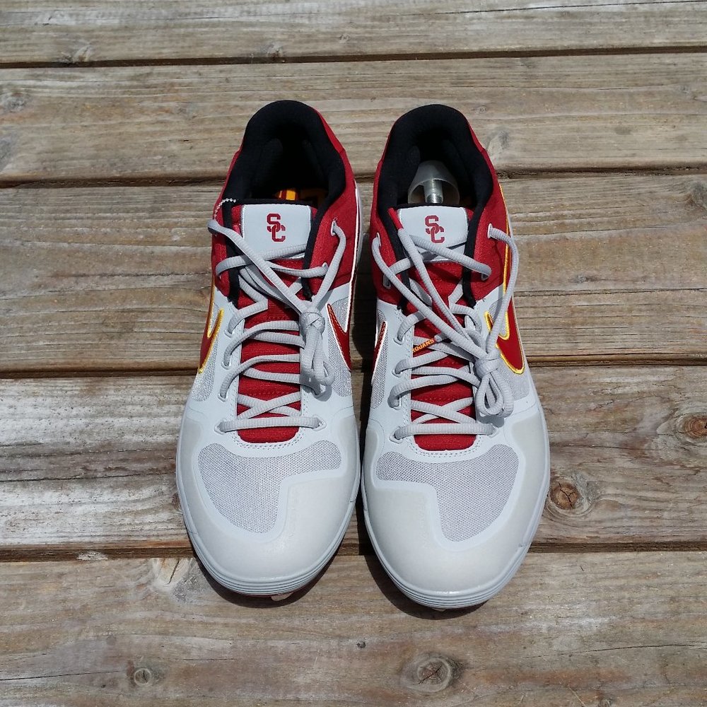 New Men Nike Alpha Huarache Elite 2 USC Trojans Baseball Cleats - Picture 3 of 7